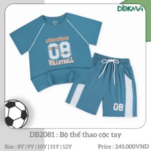 DB2081 BỘ THỂ THAO CỘC TAY